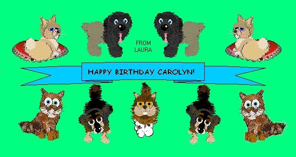 Happy birthday from Laura L