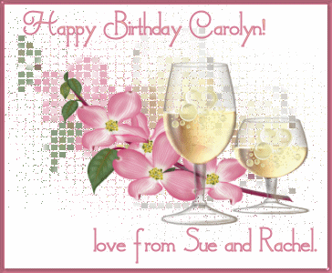 Happy birthday from Sue and Rachel of ABC